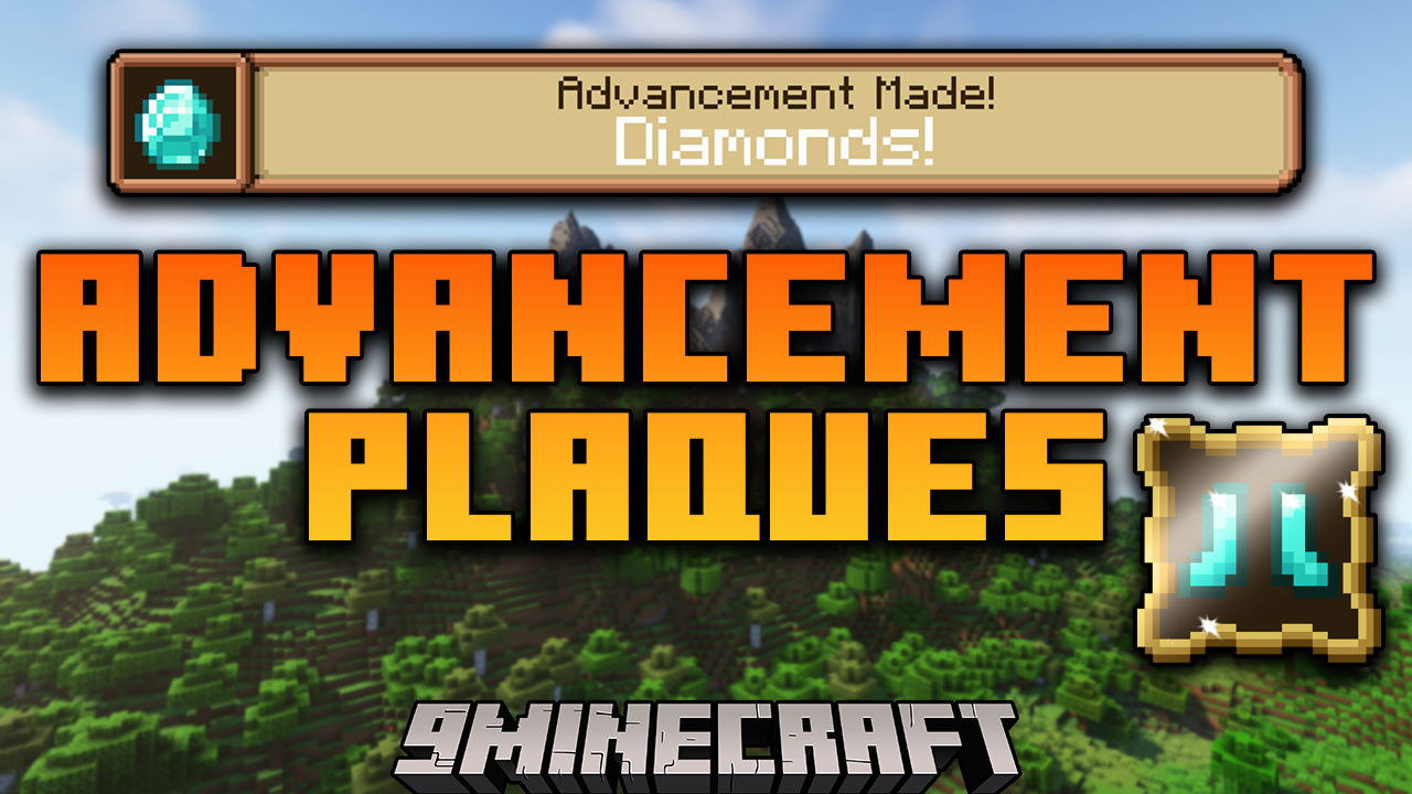 Advancement Plaques Mod (1.20.2, 1.19.4) - New Fancy Glowing Plaques 1