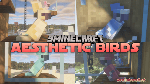 Aesthetic Birds Resource Pack (1.20.6, 1.20.1) – Texture Pack Thumbnail