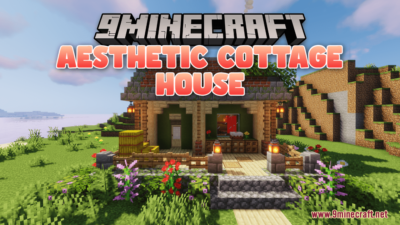 Aesthetic Cottage House Map (1.21.1, 1.20.1) - Beautiful Starter House 1