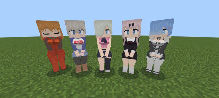 Anime Waifus Addon (1.20, 1.19) - MCPE/Bedrock Mod 14