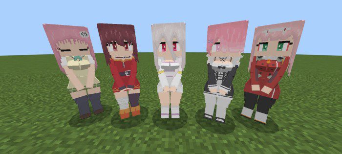 Anime Waifus Addon (1.20, 1.19) - MCPE/Bedrock Mod 15