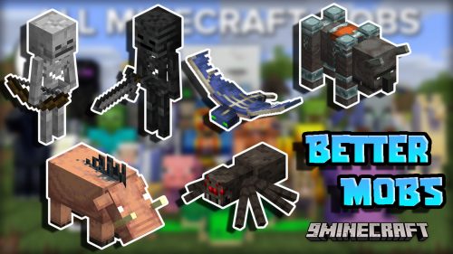 Better Mob Addon (1.19) – MCPE/Bedrock Mod Thumbnail