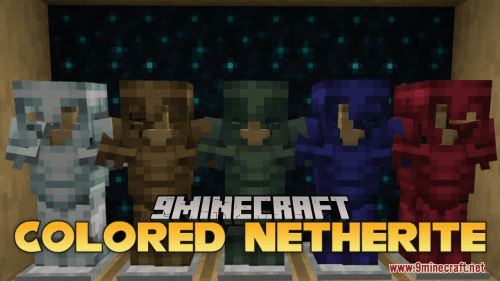 Colored Netherite Resource Pack (1.20.6, 1.20.1) – Texture Pack Thumbnail