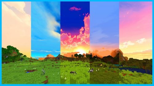 Custom Sky Mod (1.8.9, 1.7.10) – Easily Change Skies at any Render Distance Thumbnail