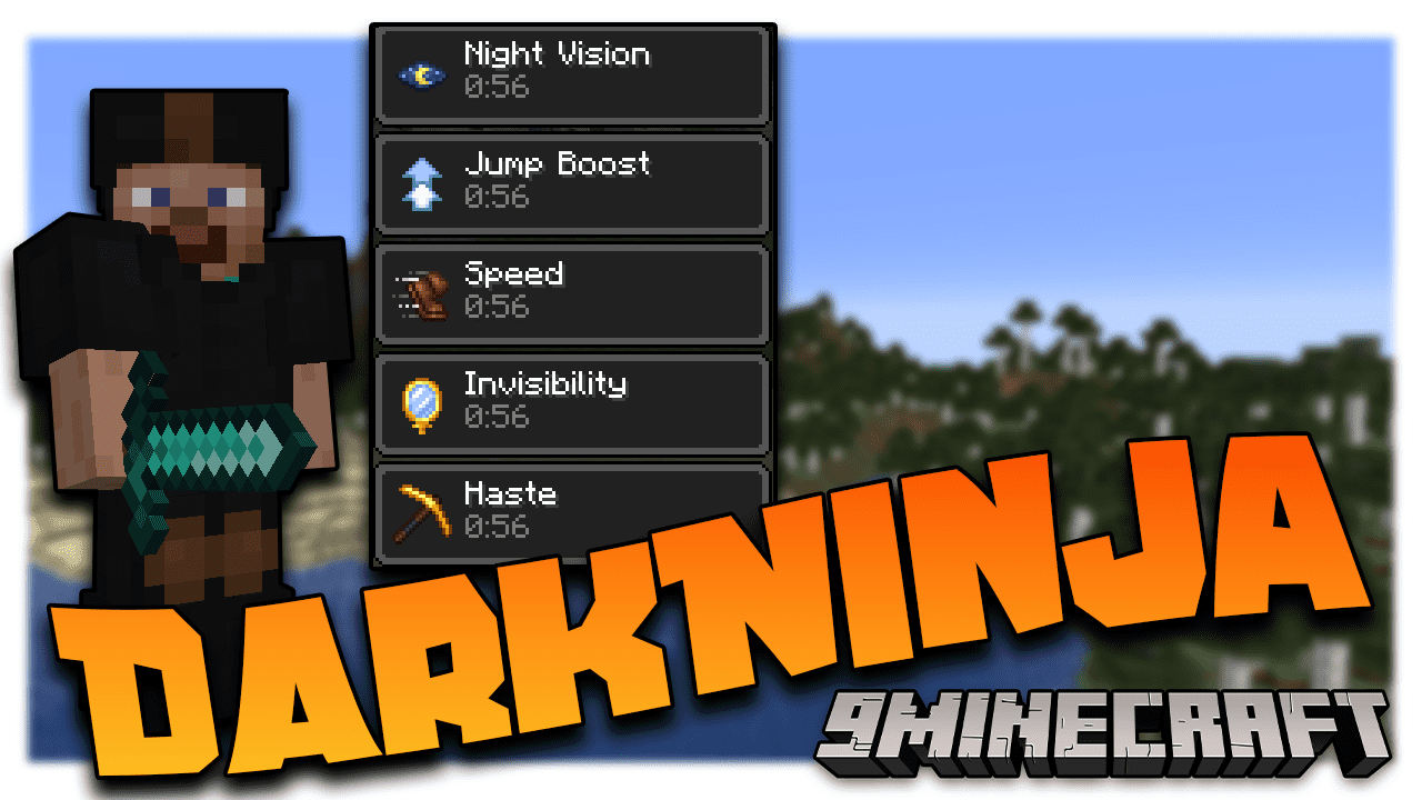 DarkNinja Mod (1.19.3, 1.19.2) - Become A Ninja 1