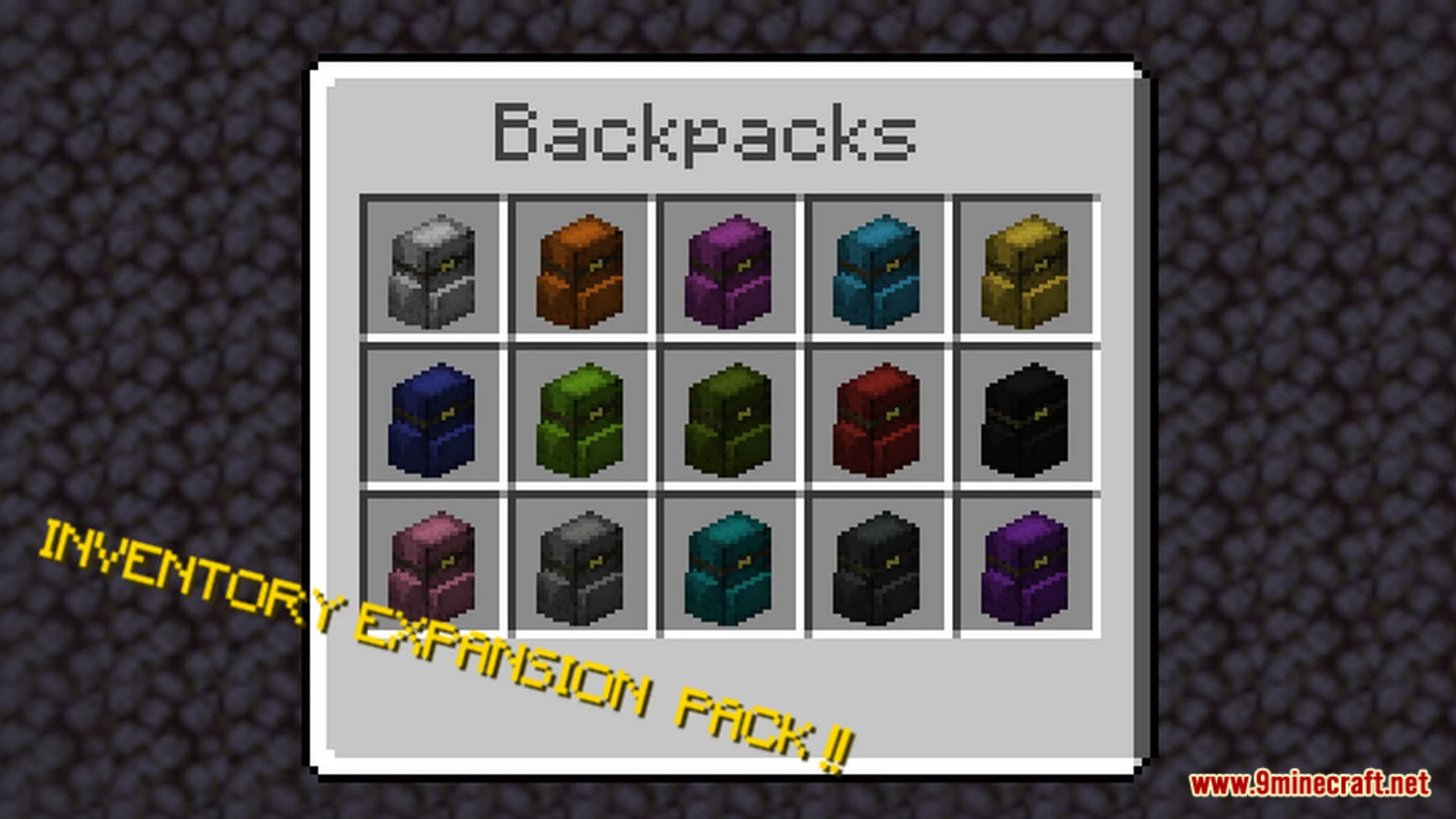 Dyeable Backpacks Data Pack (1.19.3, 1.18.2) - Backpack In Minecraft! 2