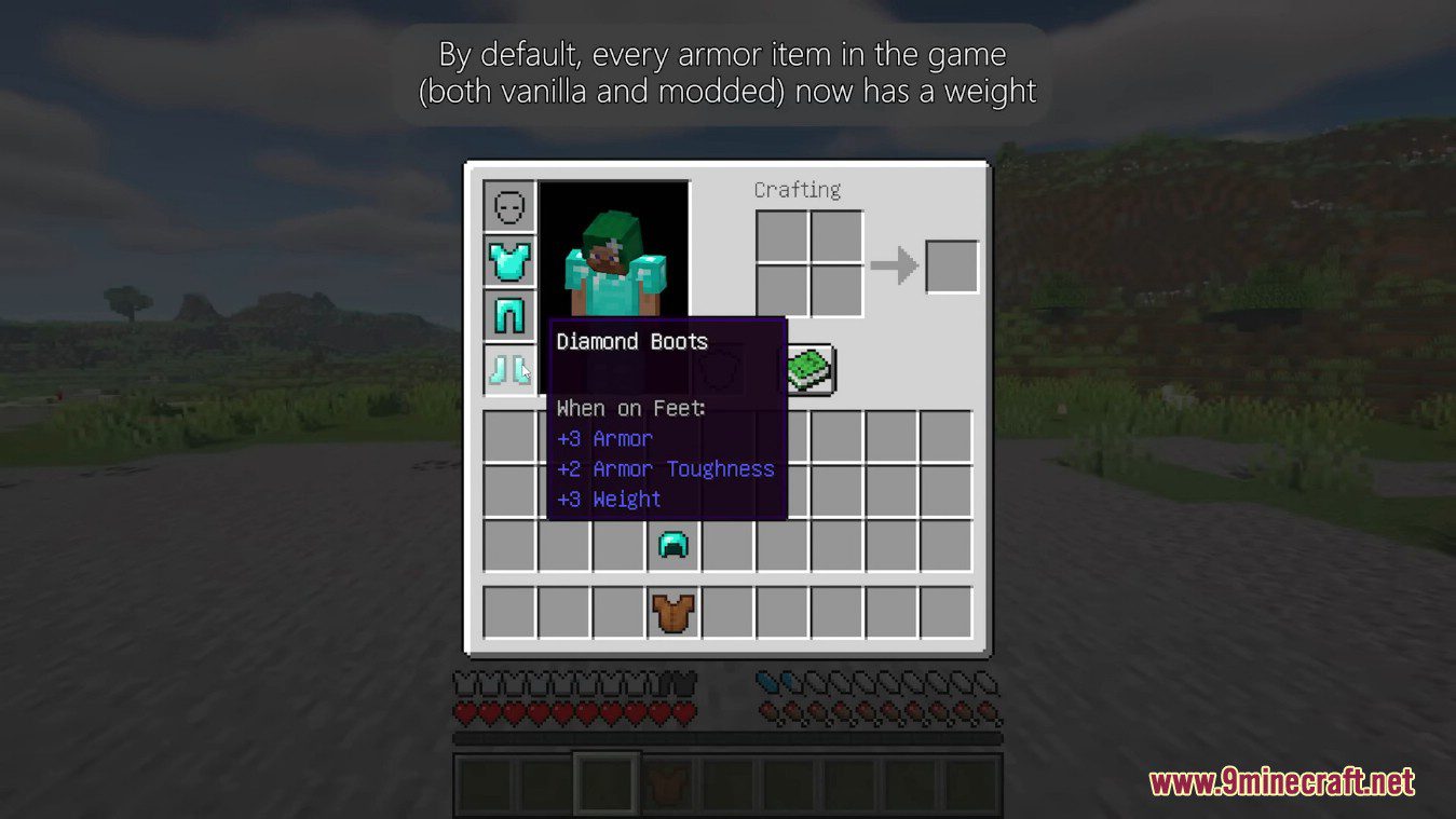 Feathers Mod (1.19.4, 1.18.2) - Simple Stamina Mechanic for Minecraft 3