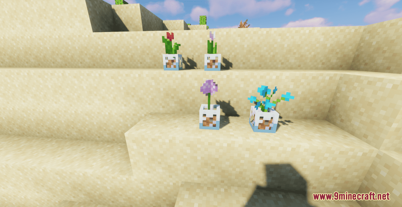 Glass Flower Pots Resource Pack (1.20.6, 1.20.1) - Texture Pack 6