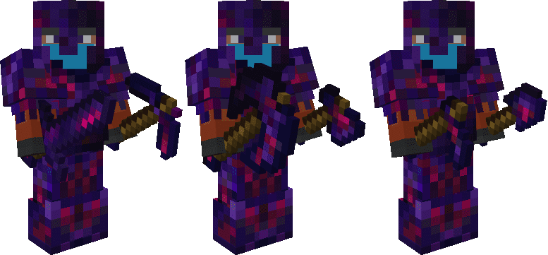 Glowing Obsidian Equipment Addon (1.19) - Armor, Tools, and Battleaxe 27