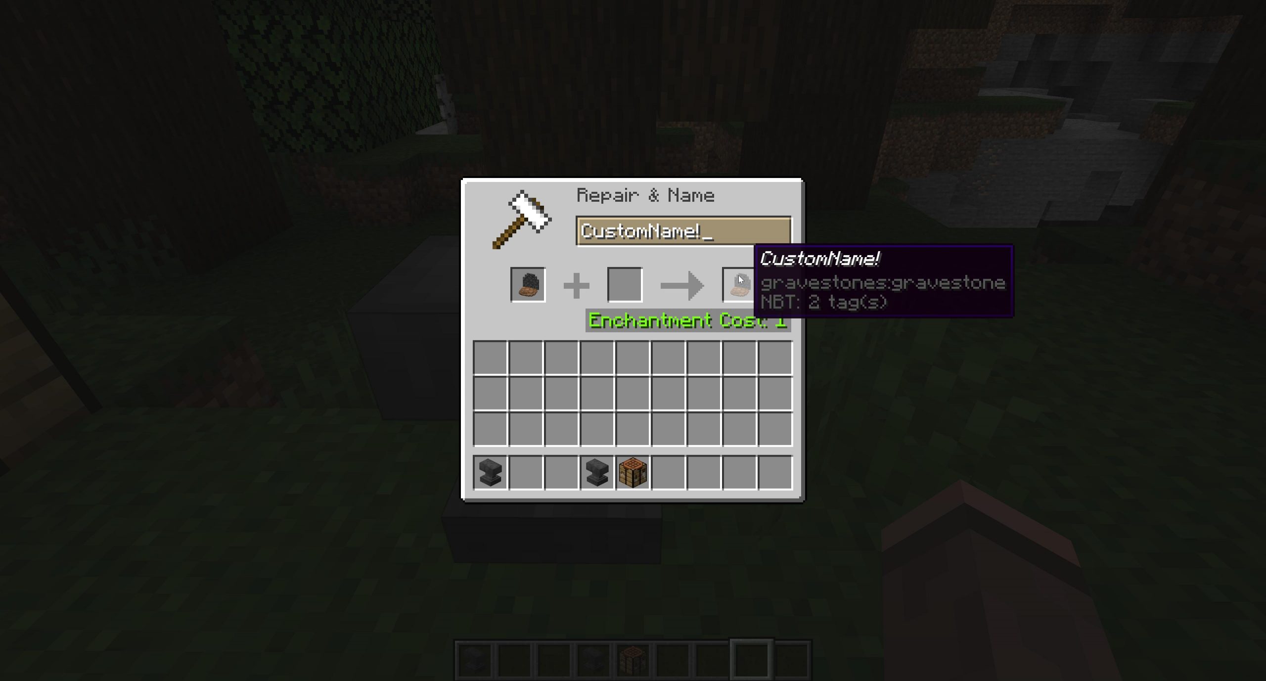 Gravestones Mod (1.20.1, 1.19.2) - Die Classy and Store Items 3