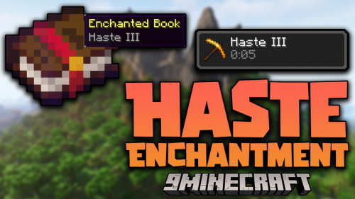 Haste Enchantment Mod (1.19.4, 1.18.2) – Break Things Faster With Haste Thumbnail