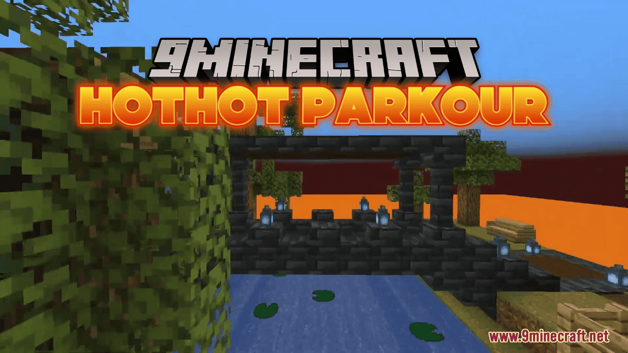 HotHot Parkour Map (1.21.1, 1.20.1) - Watch Out For The Lava! 1