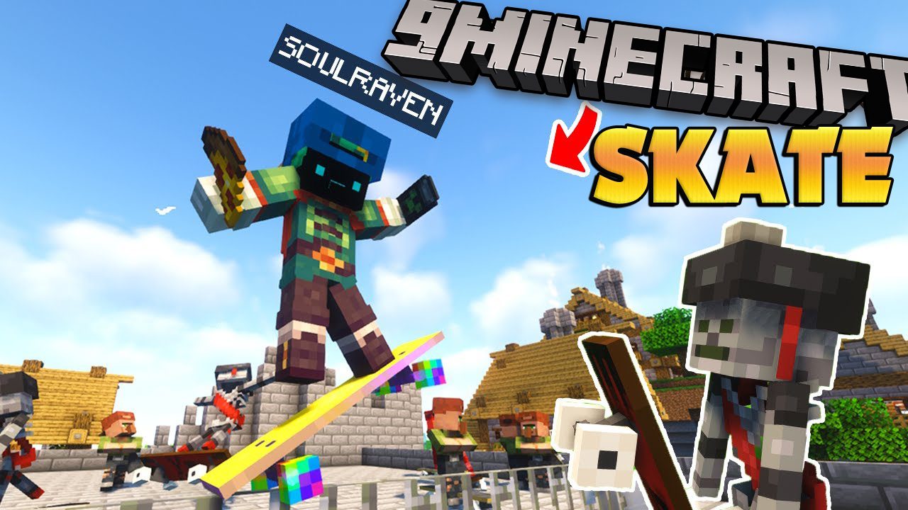 I Wanna Skate Mod (1.19.4, 1.19.2) - Skateboarding Mod 1