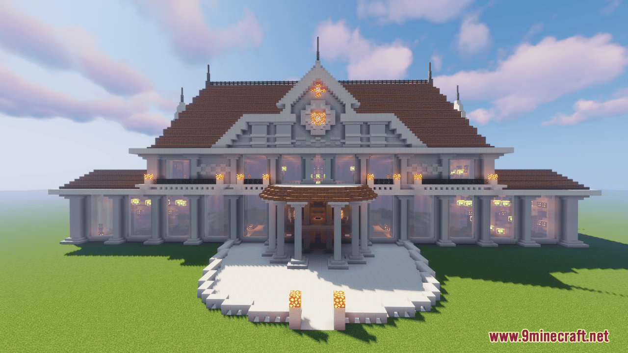 Little Fox Mansion Map (1.21.1, 1.20.1) - Grand Modern Mansion 2