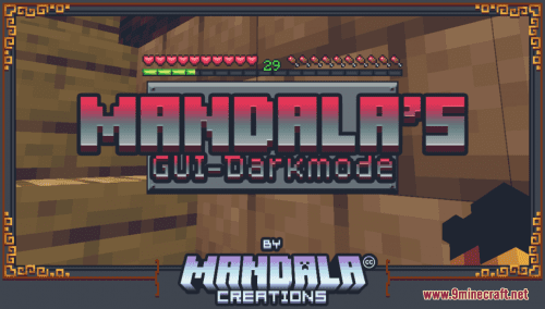 Mandala’s GUI – Dark Mode Resource Pack (1.19.4, 1.18.2) – Texture Pack Thumbnail