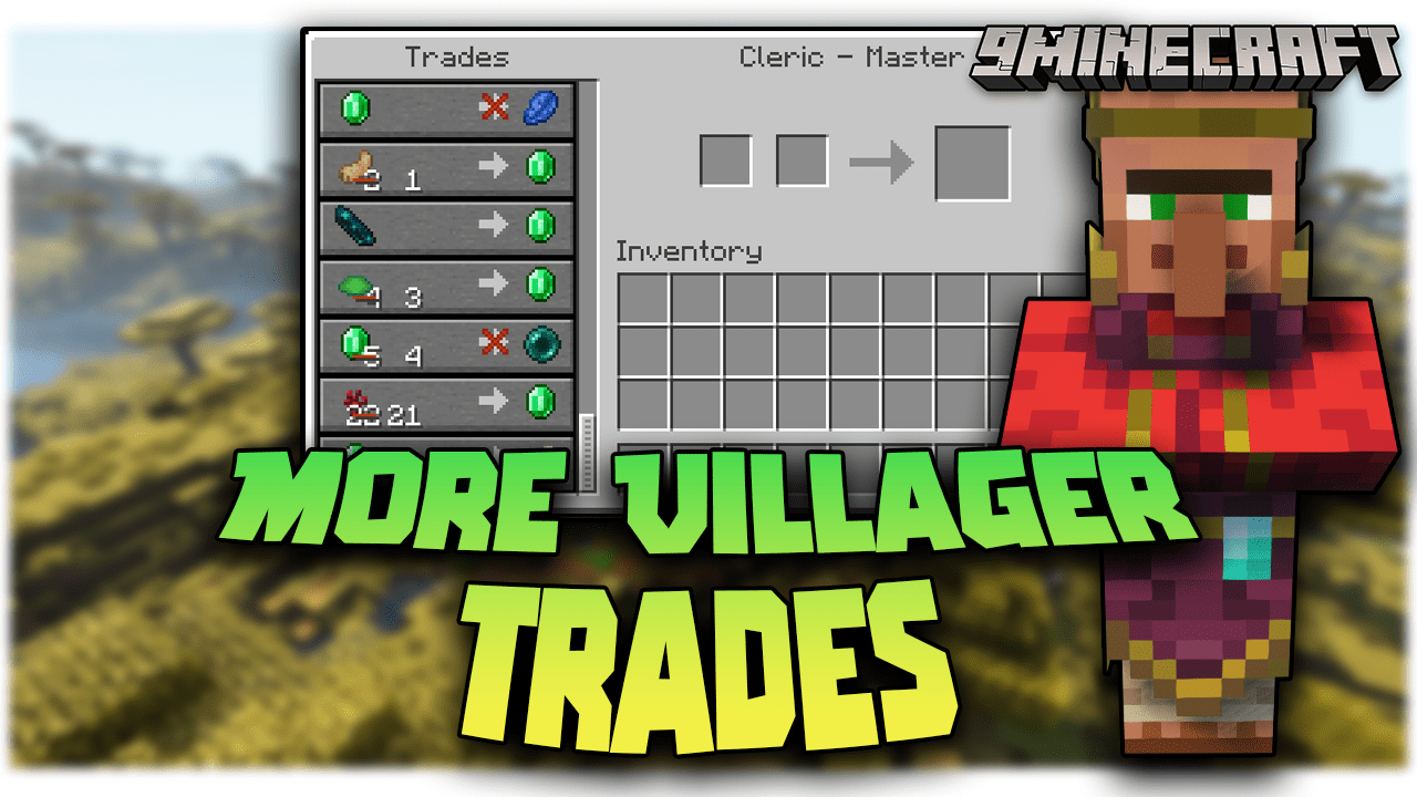 More Villager Trades Mod (1.19.4, 1.18.2) - Diversity In Trading 1