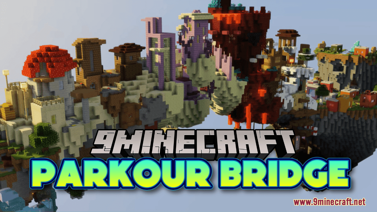 Parkour Bridge Map (1.20.4, 1.19.4) - Can You Cross The Bridge? 1