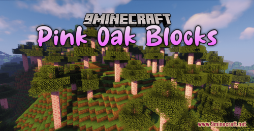 Pink Oak Blocks Resource Pack (1.20.6, 1.20.1) – Texture Pack Thumbnail
