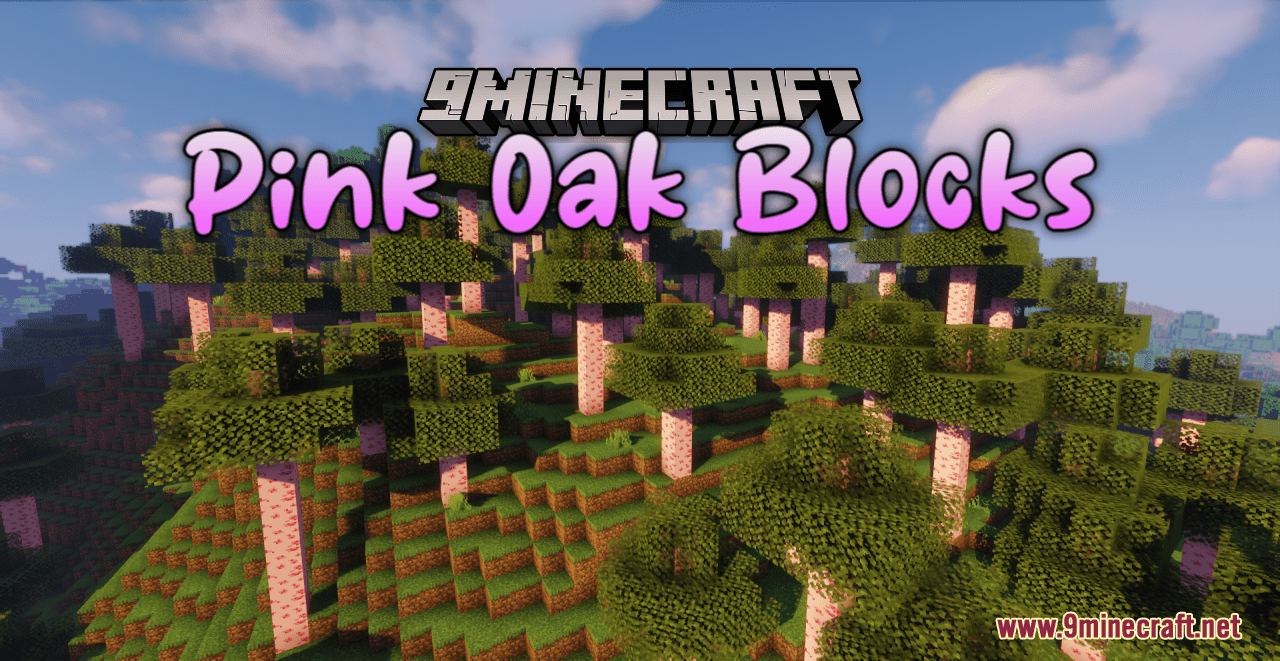 Pink Oak Blocks Resource Pack (1.20.6, 1.20.1) - Texture Pack 1