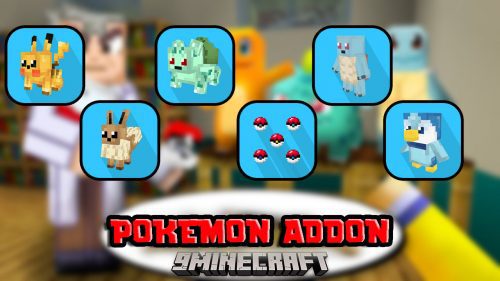 Pokémon Addon (1.19) – MCPE/Bedrock Mod Thumbnail