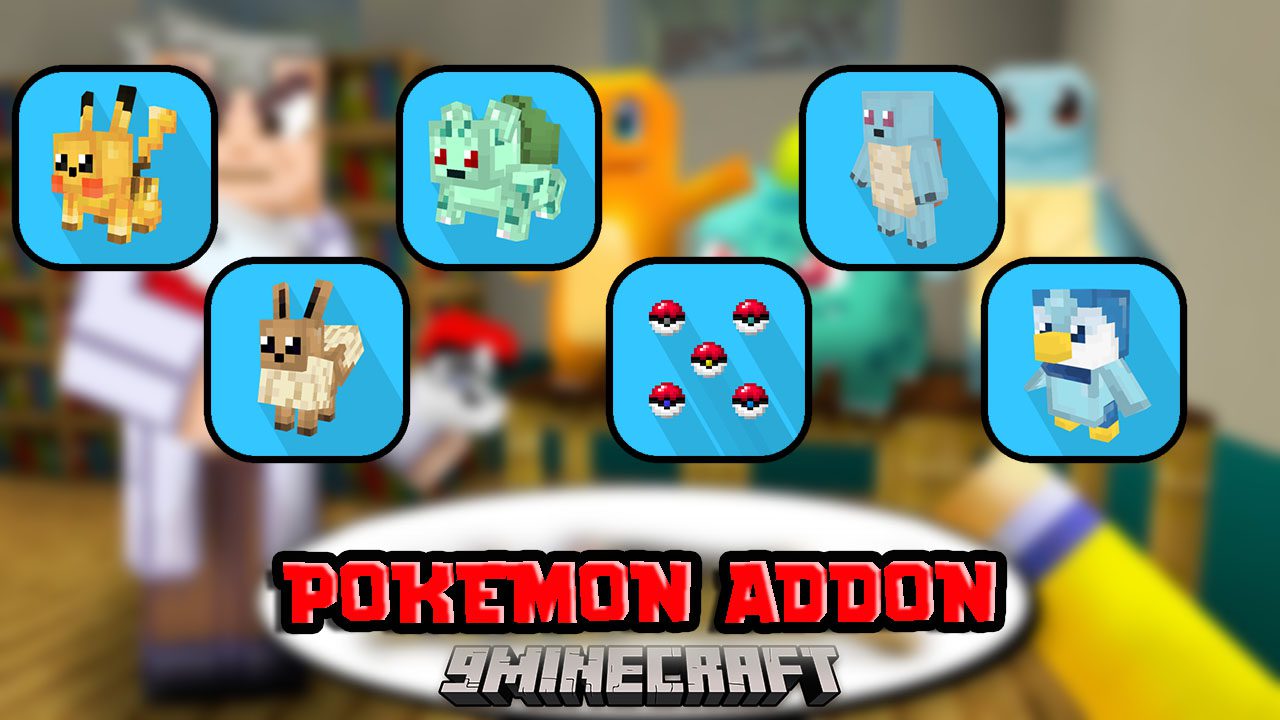 Pokémon Addon (1.19) - MCPE/Bedrock Mod 1