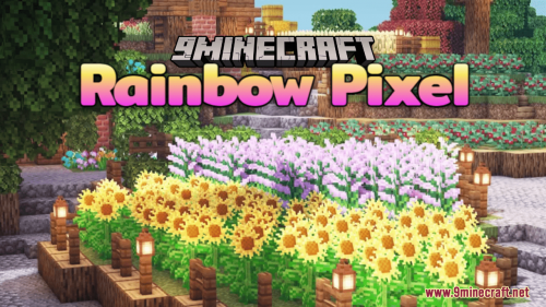 Rainbow Pixel Resource Pack (1.20.6, 1.20.1) – Texture Pack Thumbnail