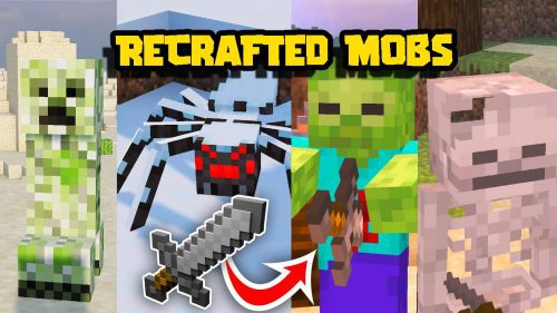 ReCrafted Mobs Texture Pack (1.19) – MCPE/Bedrock Thumbnail