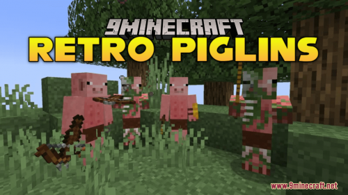 Retro Piglins Resource Pack (1.20.6, 1.20.1) – Texture Pack Thumbnail