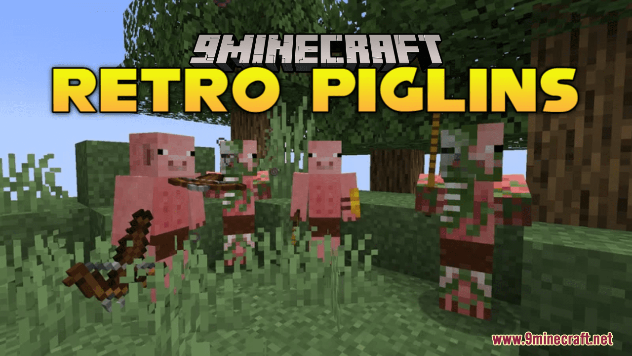 Retro Piglins Resource Pack (1.20.6, 1.20.1) - Texture Pack 1