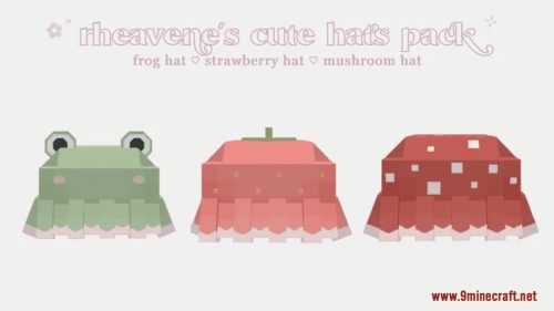 Rheavene’s Cute Hats Resource Pack (1.20.6, 1.20.1) – Texture Pack Thumbnail