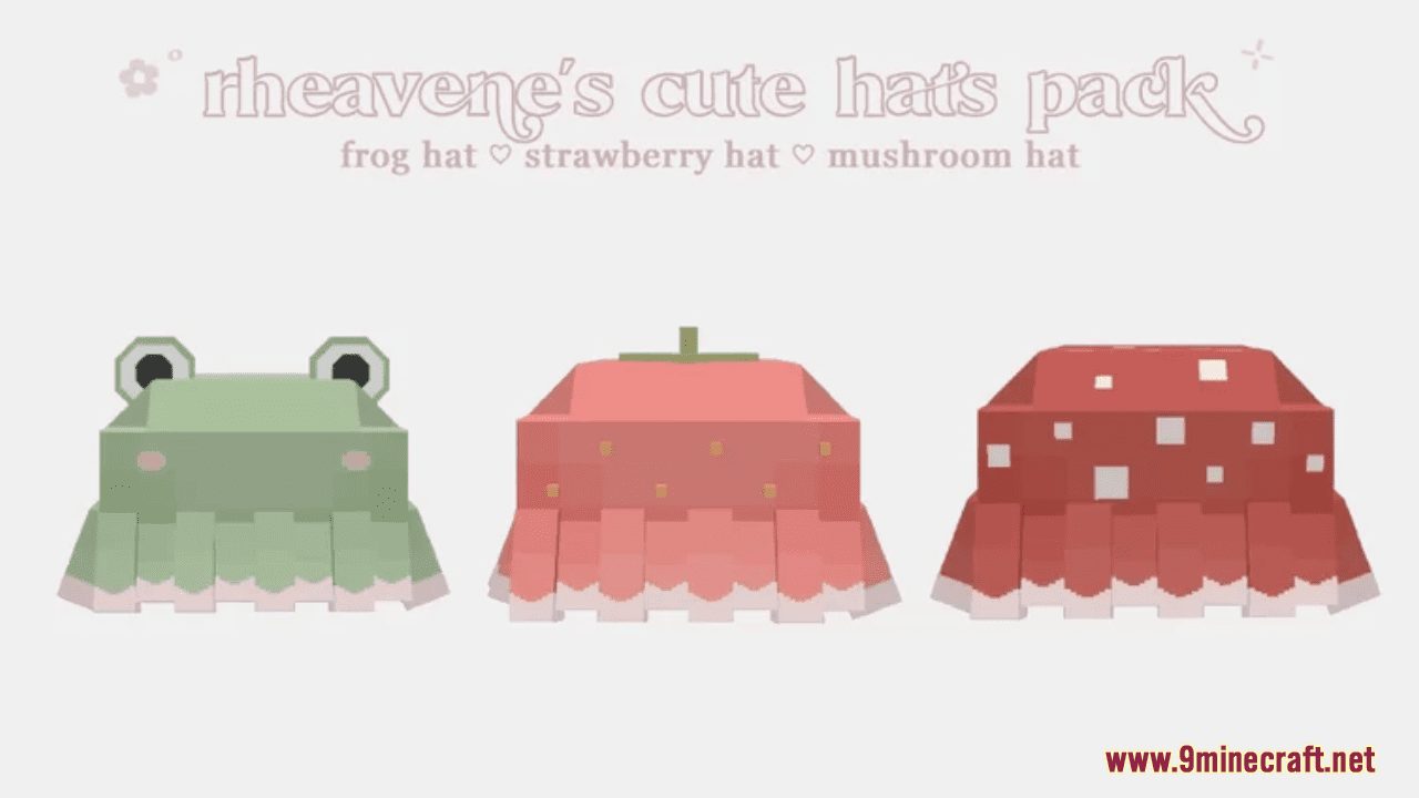 Rheavene's Cute Hats Resource Pack (1.20.6, 1.20.1) - Texture Pack 1