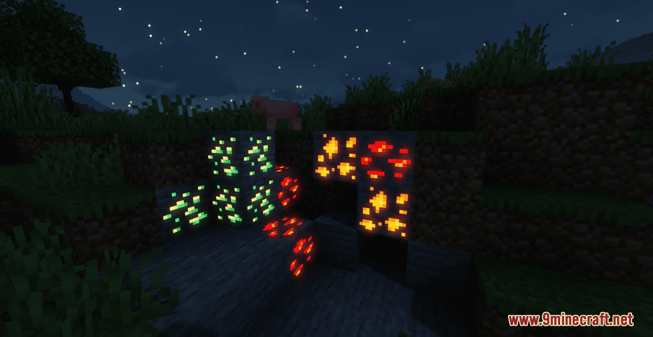 Simple Glowing Ores Resource Pack (1.20.4, 1.19.4) - Texture Pack 9