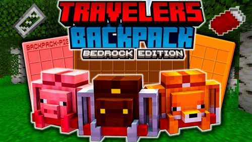 Bedrock Traveler’s Backpack Addon (1.18) – MCPE Mod Thumbnail