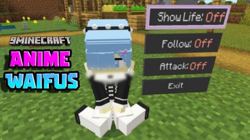 Anime Waifus Addon (1.20, 1.19) – MCPE/Bedrock Mod Thumbnail