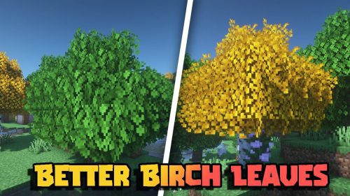 Better Birch Leaves Texture Pack (1.19) – MCPE/Bedrock Thumbnail