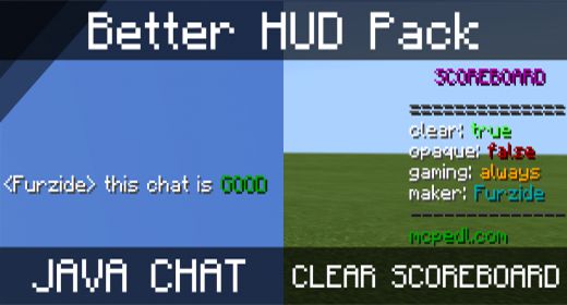 Better HUD Pack (1.19) - MCPE/Bedrock 1