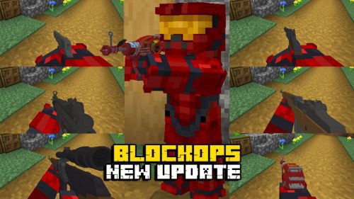 BlockOps Addon (1.19) – MCPE/Bedrock Gun Mod Thumbnail