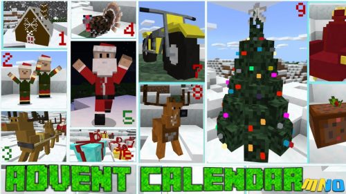 Christmas Advent Calendar Addon (1.19) – MCPE/Bedrock Mod Thumbnail