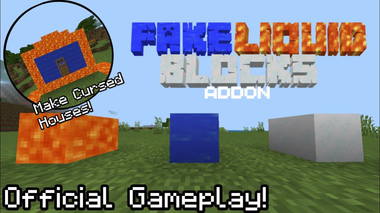 Fake Liquid Blocks Addon (1.19) - MCPE/Bedrock Mod 1