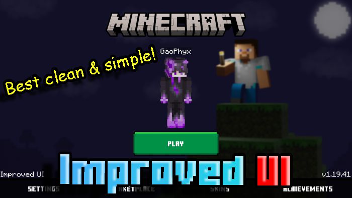 Improved UI Pack (1.20, 1.19) - MCPE/Bedrock 1