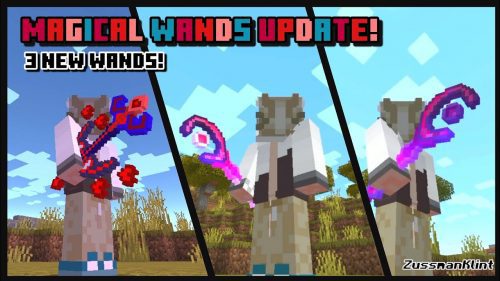 Magical Wands Addon (1.19) – MCPE/Bedrock Mod Thumbnail