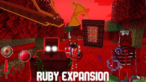 Ruby Expansion Addon (1.19) – MCPE/Bedrock Mod Thumbnail