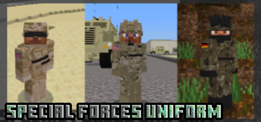 Special Forces Uniform Pack Addon (1.19) - MCPE/Bedrock 1