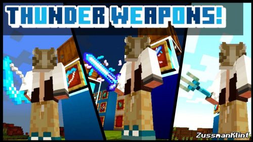 Thunder Weapons Addon (1.19) – MCPE/Bedrock Mod Thumbnail