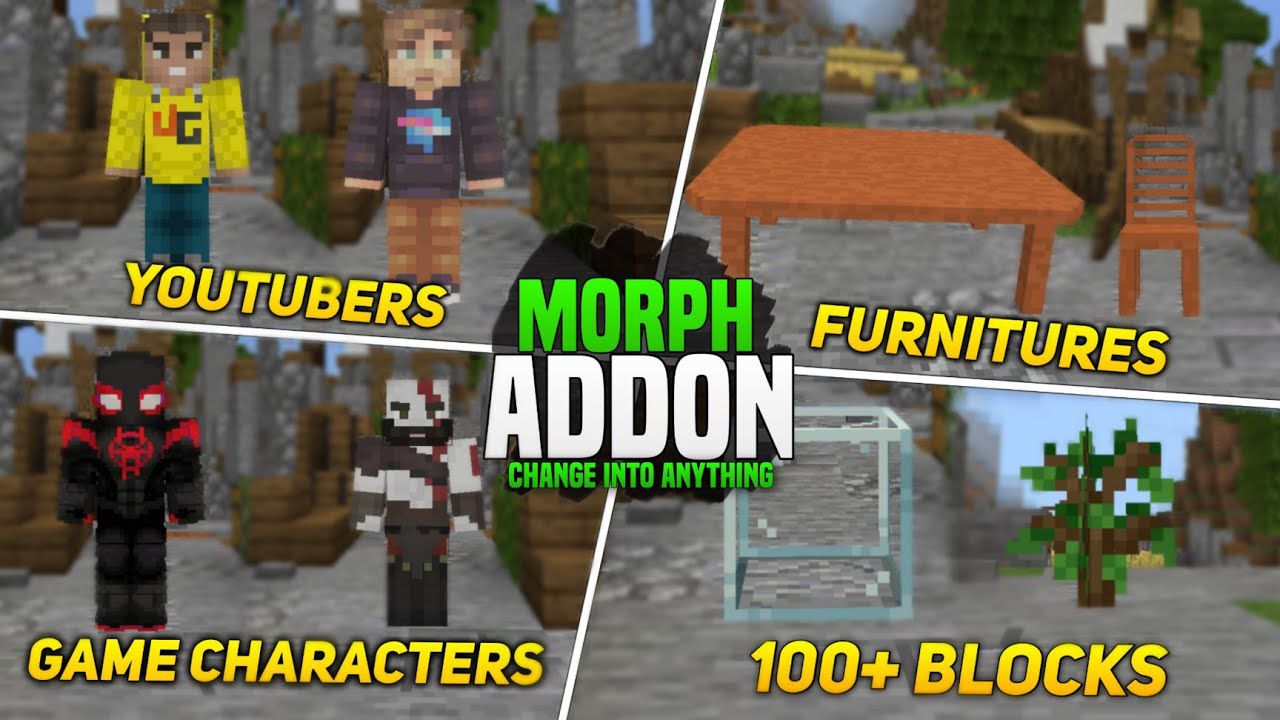 Ultimate Morph Addon (1.19) - MCPE/Bedrock Mod 1