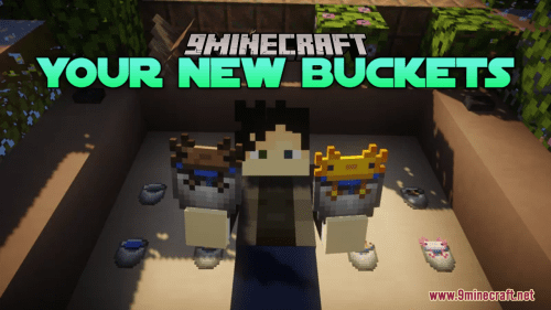 Your New Buckets Resource Pack (1.20.6, 1.20.1) – Texture Pack Thumbnail