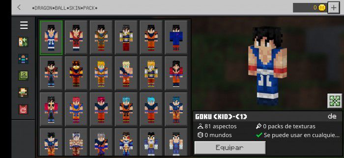 DragonBall Skin Pack (1.19) - MCPE/Bedrock 2