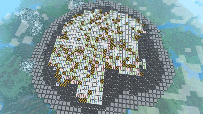 Infinite Minesweeper Addon (1.19) - MCPE/Bedrock Mod 2