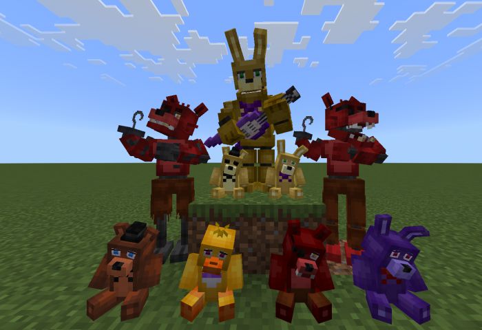 FNAF Blocks Addon (1.19) - MCPE/Bedrock Mod 16