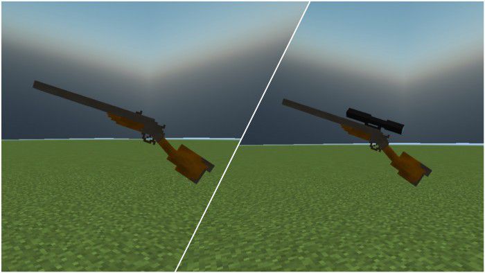 3D Rifles Addon (1.19) - MCPE/Bedrock Mod 3
